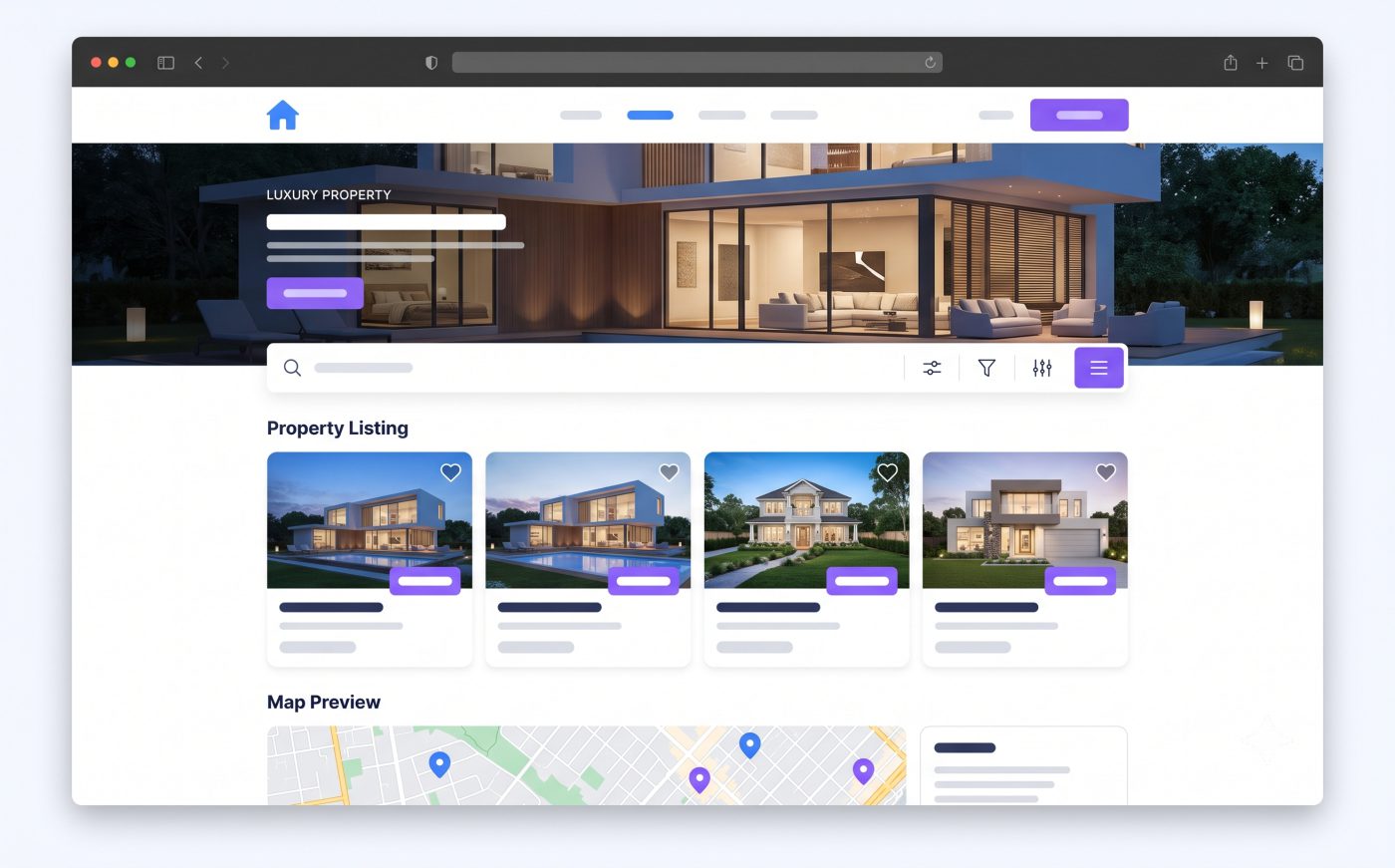 Mẫu website Bất động sản